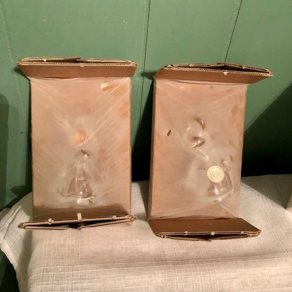 Vtg Disney Lenox Mickey Minnie Mouse Full Lead Crystal Salt & Pepper Shakers 4" - Picture 3 of 9